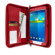 rooCASE Executive Portfolio Leather Case with Stylus for Samsung Galaxy Tab 3 8.0, Red: Picture 2 thumbnail