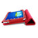 rooCASE Origami Vegan Leather Folio Case with Stylus for Samsung Galaxy Tab 3 7.0, Red: Picture 3 thumbnail