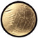 Adorama 22" Portable Reflector Gold / Stripe Silver: Picture 1 thumbnail