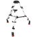Sachtler System Video 15 SB Aluminum Tripod System with Video 15 SB Fluid Head, 2-Stage Tripod, On-ground Spreader and Case, Supports 35.2 lbs: Picture 2 thumbnail