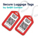 SeQR Contact Secure Luggage Tags: Picture 1 thumbnail