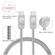 SIIG 3.3' Zinc Alloy USB-C to USB-C Charging and Sync Braided Cable, 2-Pack: Picture 2 thumbnail