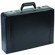 Solo Bags 16" Expandable Leather Laptop Attache, Black: Picture 3 thumbnail