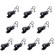 Sony SAD-V88B Vertical Clip for ECM-88 Microphone, 10 Pack, Black: Picture 2 thumbnail
