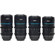 Sirui MARS 4-Lens Set with 35mm, 50mm, 75mm T2 and 24mm T2.9 1.33x Anamorphic Cine Lens for Micro Four Thirds 