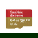 SanDisk Extreme 64GB UHS-I U3 microSDXC Memory Card with SD Adapter