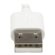 StarTech 1m / 3.28' Angled Cable, White: Picture 1 thumbnail