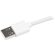 StarTech 1m / 3.28' Angled Cable, White: Picture 2 thumbnail