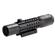 Sun Optics 4x28 Tri-Rail Tactical Riflescope, Matte Black with Illuminated Mil-Dot Reticle, Integrated Mount 