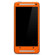 SlickWraps Carbon Fiber Skin for HTC One, Orange: Picture 1 thumbnail