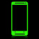 SlickWraps Glow Series Wrap for HTC One, Green: Picture 1 thumbnail