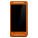 SlickWraps Leather Skin for HTC One, Orange: Picture 1 thumbnail