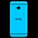 SlickWraps Glow Skin for HTC One, Blue: Picture 2 thumbnail