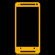 SlickWraps Glow Skin for HTC One, Orange: Picture 1 thumbnail