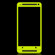 SlickWraps Glow Skin for HTC One, Yellow: Picture 1 thumbnail