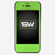 SlickWraps Carbon Fiber Wrap for iPhone 4, Lime: Picture 1 thumbnail