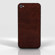 Slickwraps Medium Brown Leather Wrap for Apple iPhone 4/4S: Picture 2 thumbnail