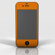 SlickWraps Color Collection Full Body Wrap for iPhone 4/4s, Orange: Picture 1 thumbnail