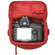 Tenba Vector 1 Small Top Load Holster-Style Bag, Accommodates DSLR with One Lens and Accessories, Cadmium Red: Picture 4 thumbnail