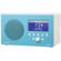 Tivoli Audio Albergo Clock Radio with Bluetooth, Gloss Blue/White: Picture 6 thumbnail