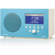 Tivoli Audio Albergo Clock Radio with Bluetooth, Gloss Blue/White: Picture 3 thumbnail