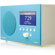 Tivoli Audio Albergo Clock Radio with Bluetooth, Gloss Blue/White: Picture 5 thumbnail