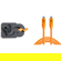 Tether Tools TetherGuard LeverLock Plate and TetherPro 15' USB-C Straight Cable, High-Visibility Orange 