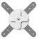 Studio Proper The Wallee Vesa Kit, with VESA 75x75 and 100x100 Mounts, White: Picture 2 thumbnail