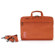 Tucano Work Out Slim Designer Two-Tone Sleeve/Brief for 13.3" MacBook Pro, Extra Front Pocket with Inner Pouch, Shoulder Strap - Orange: Picture 3 thumbnail