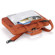 Tucano Work Out Slim Designer Two-Tone Sleeve/Brief for 13.3" MacBook Pro, Extra Front Pocket with Inner Pouch, Shoulder Strap - Orange: Picture 2 thumbnail