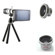 USBfever Wide Angle + Fish Eye + 12x Telephoto Lens Combo for iPhone 4 / 4S, Black: Picture 4 thumbnail