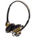 Wicked Audio WI-8001 Chill Lightweight On Ear Black and Gold Print Headphone: Picture 2 thumbnail