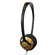 Wicked Audio WI-8001 Chill Lightweight On Ear Black and Gold Print Headphone: Picture 1 thumbnail
