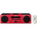 Yamaha MCR-040 Bookshelf Micro Component System with Built-in iPod Dock, CD Player, FM Radio, USB and Mini Jack Inputs - Red: Picture 1 thumbnail