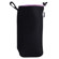 Zing Drawstring Lens Pouch Large - Black with Purplke Top Hem (9" long/4.5" diameter): Picture 1 thumbnail
