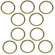 16x9 Cine Lens Mount Brass Shim, 10 Pack: Picture 1 thumbnail