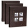 Kleer-Vu Photo Embroidery Leatherette Collection, Holds 500 4x6" Photos, 5 Per Page. Color: Brown. (Pack Of 3): Picture 2 thumbnail