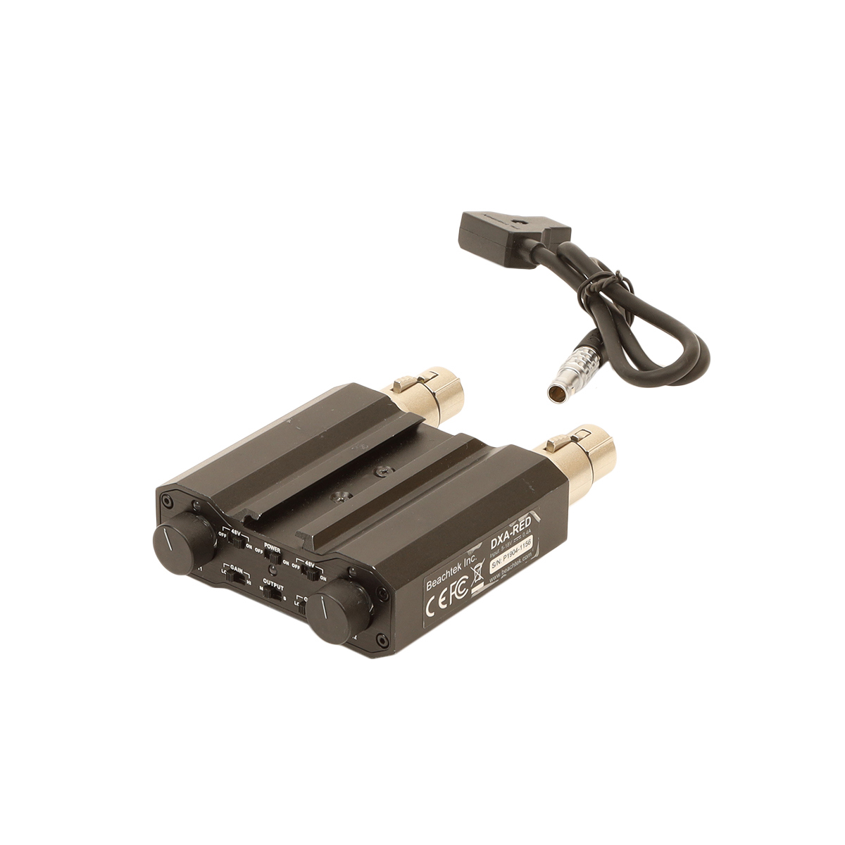 BeachTek DXA-RED 2-Channel Preamplifier for DSMC2 Cameras - SKU#1826495