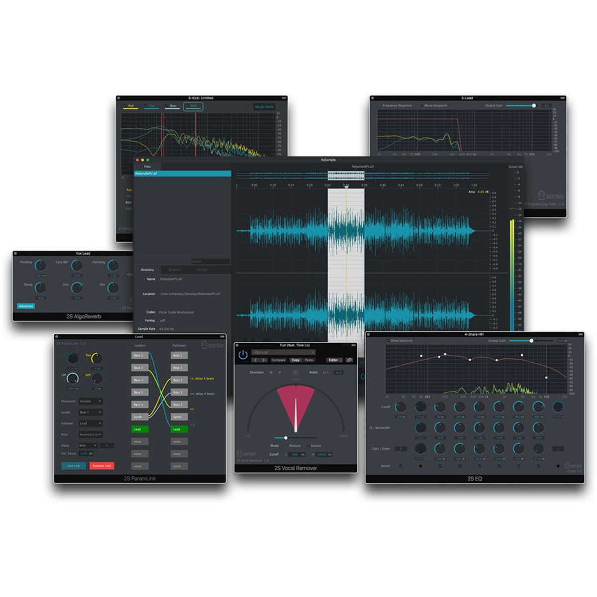 Image of 2nd Sense Vocal Remover Audio Isolator Software Plug-In