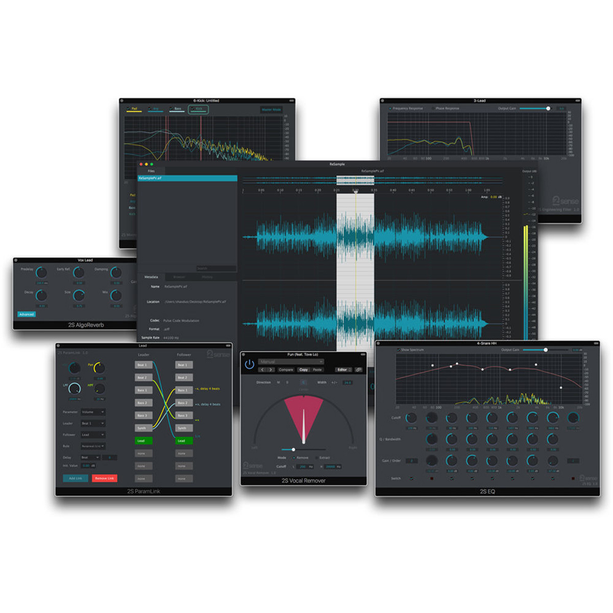 

2nd Sense Vocal Remover Audio Isolator Software Plug-In, Electronic Download
