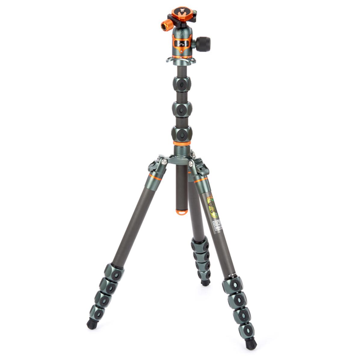 

3 Legged Thing Legends Bucky 5-Section CF Tripod w/AirHed Vu Ball Head, Gray