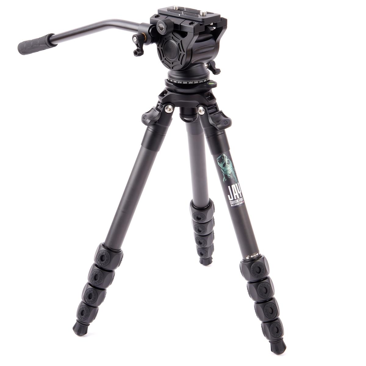 Image of 3 Legged Thing Legends Jay 5-Section CF Tripod w/AirHed Cine Video Head