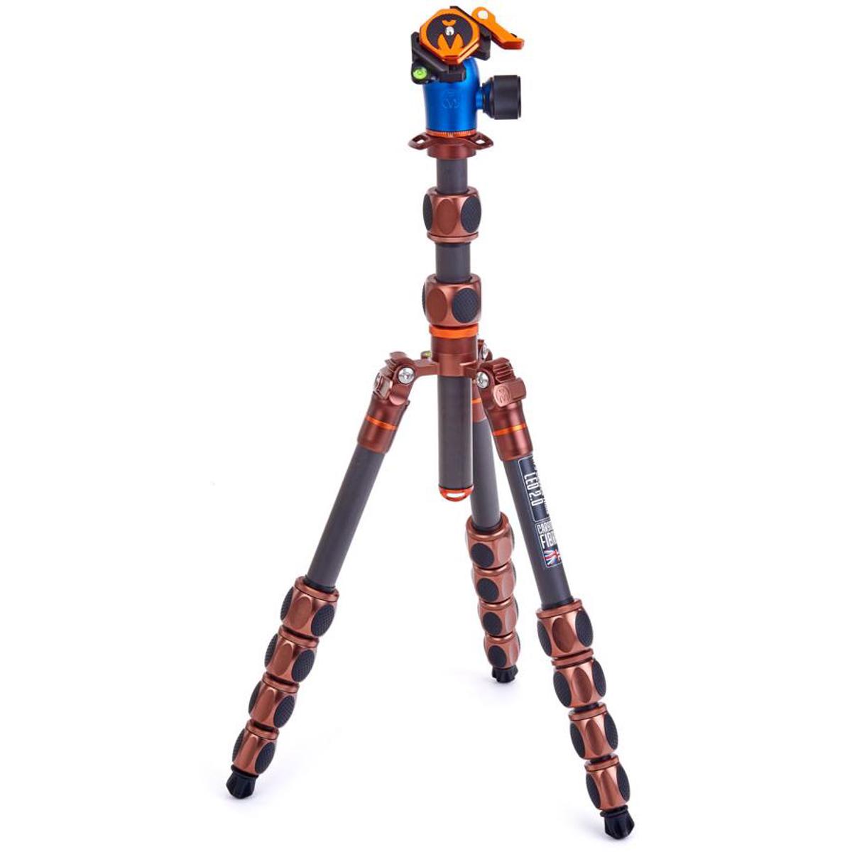 Photos - Tripod 3 Legged Thing Leo 2.0 5-Section CF  with AirHed Pro Lever, Bronze/Blue LEOKIT2 