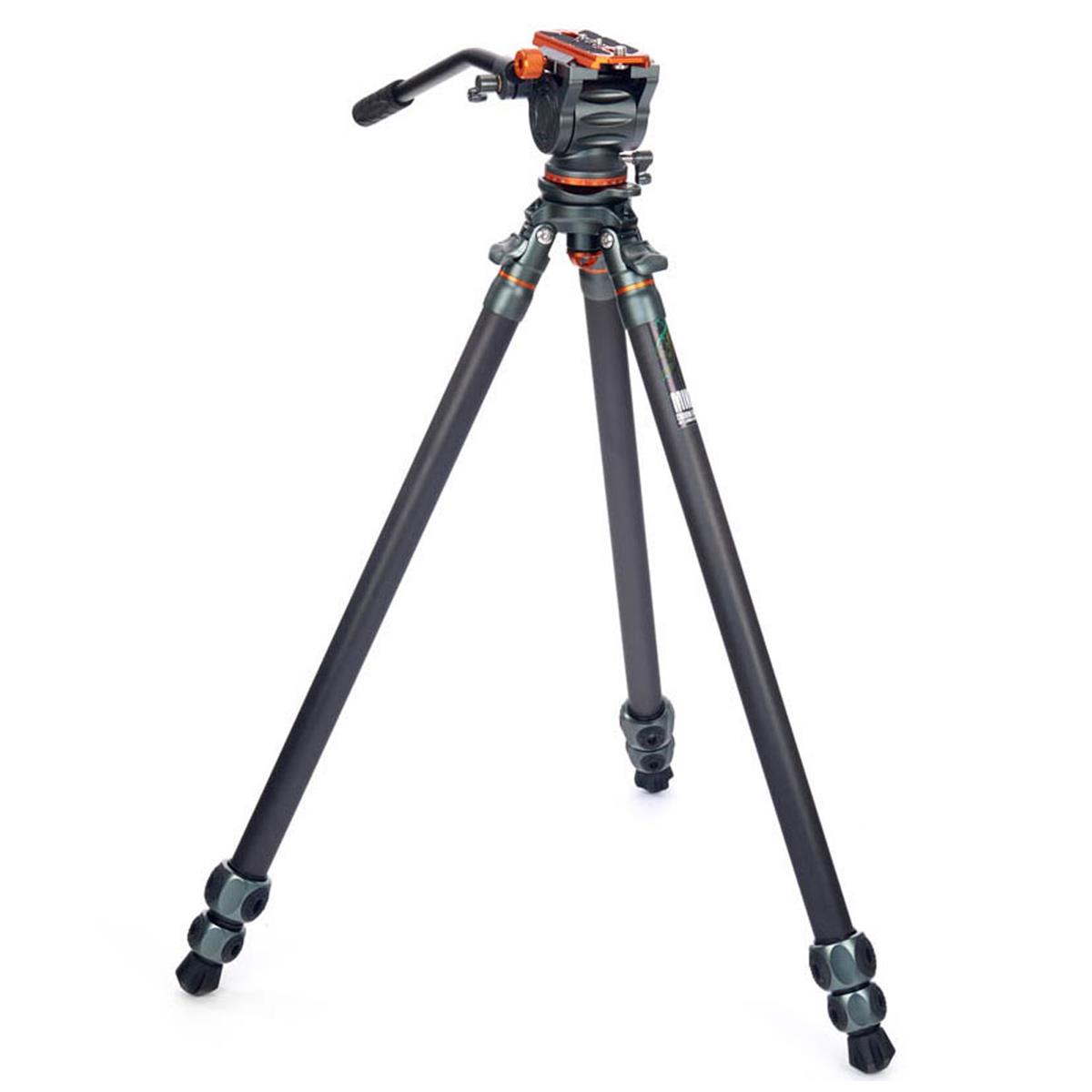 Image of 3 Legged Thing Legends Mike 3-Section CF Tripod w/AirHed Cine &amp; Standard Plate
