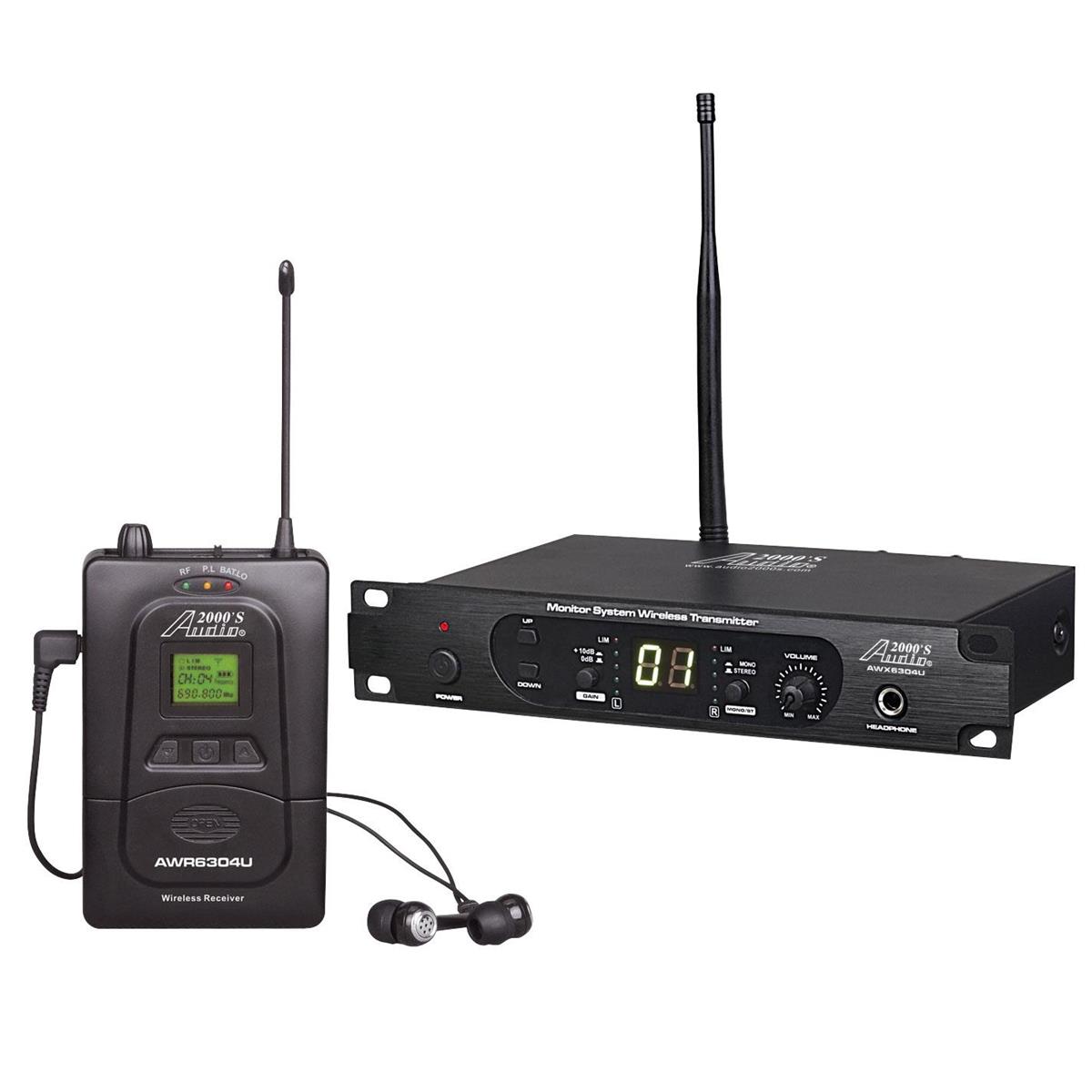 Image of Audio 2000s AWM6304U Professional UHF Wireless In-Ear Monitoring System