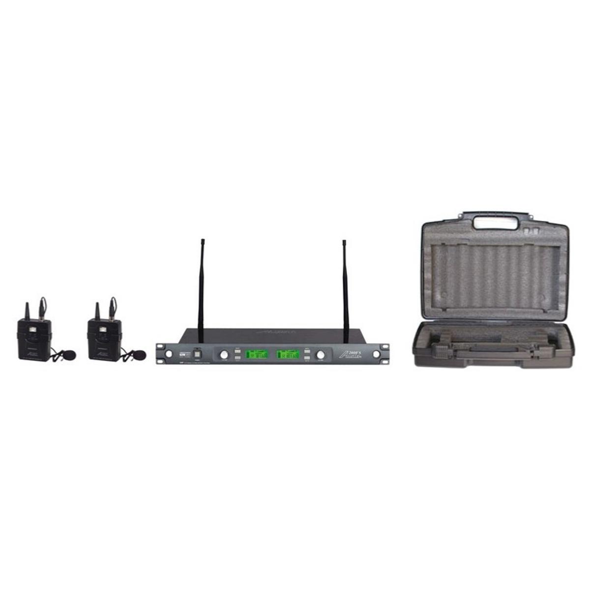 

Audio 2000s AWM6546DU Dual-Diversity UHF Wireless Lavalier Microphone System