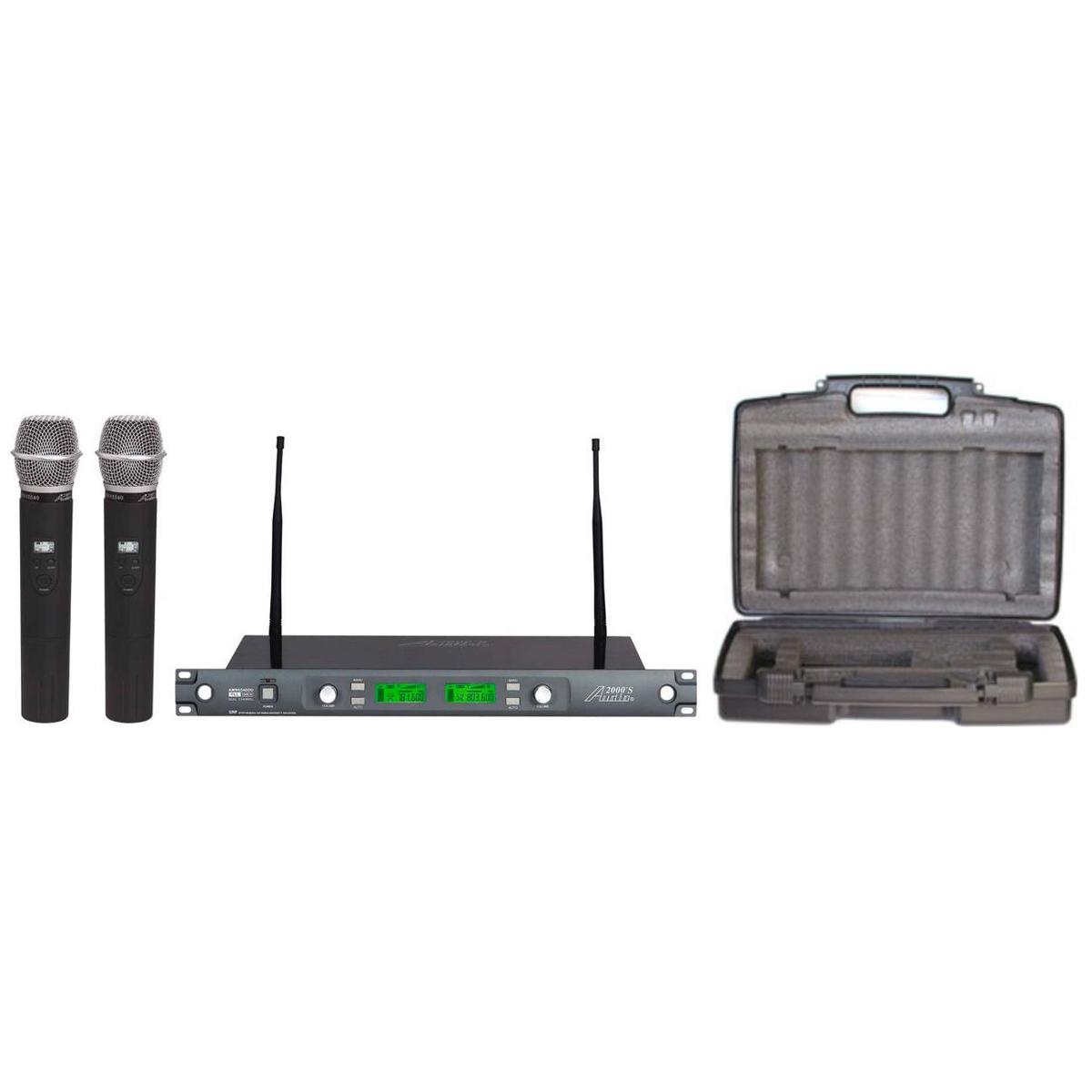 

Audio 2000s AWM6546DU Dual-Diversity UHF Wireless Handheld Microphone System