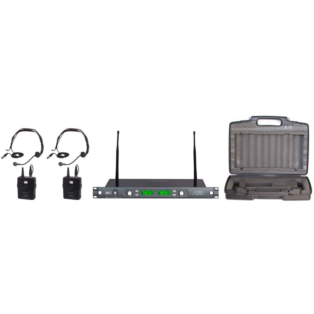 

Audio 2000s AWM6547DU Dual-Diversity UHF Wireless Headset Microphone System