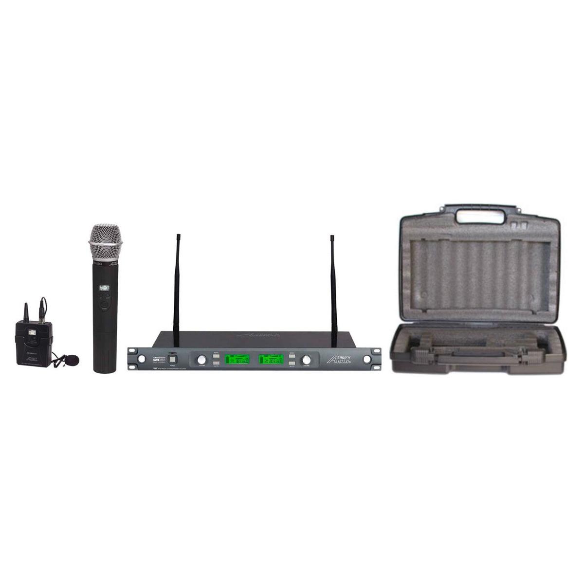 

Audio 2000s AWM6547DU Dual-Diversity UHF Handheld & Lavalier Microphone System