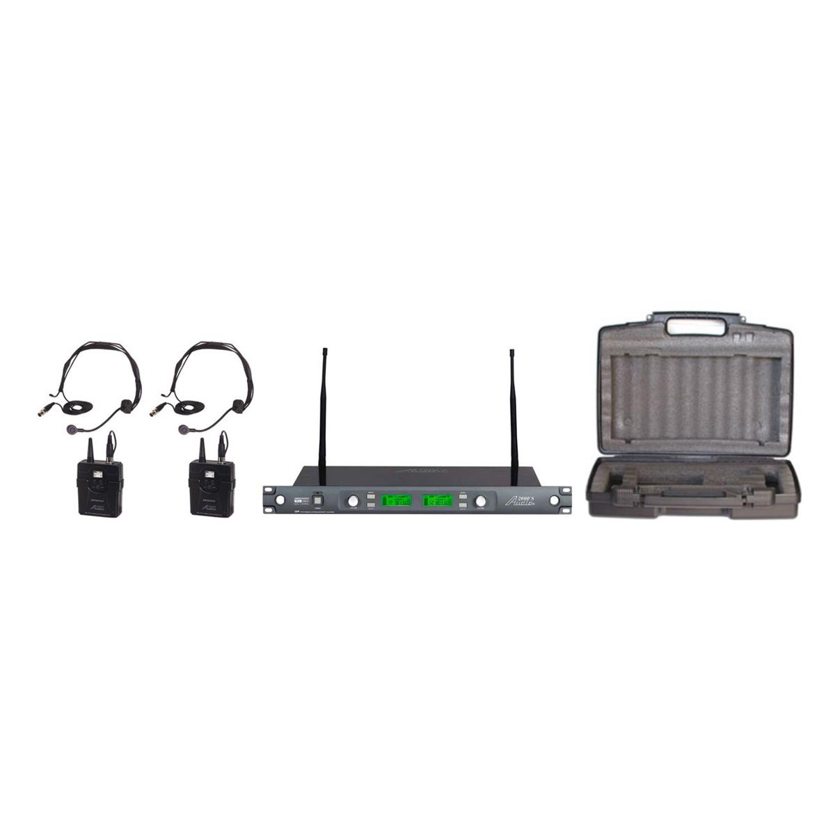 

Audio 2000s AWX6546DUX UHF Dual-Channel Diversity Wireless Microphone System